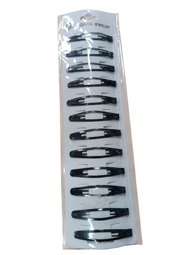 Pack de Clips para Cabello Negros G-Qiang Jewerly – 12 Unidades