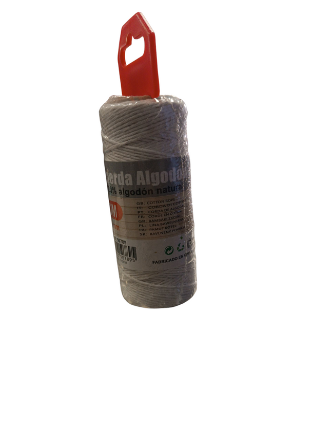Cuerda de Algodón 100% Natural – 60 m