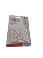 Ganchos para Cortinas Plásticos Blancos (50 Unidades) Gerimport