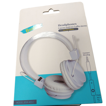 Auriculares Beisk BSK-4012 con Micrófono (Cascos Estéreo)