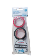 Pack de Cintas Aislantes Eléctricas Cintape (3 Unidades, 18mm x 6m)