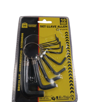 Set Llaves Allen 10 Piezas – Market Suprem
