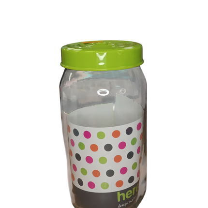 Pot en verre décoratif avec couvercle coloré