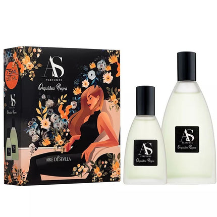 Coffret Parfum Orchidée Noire Aire de Sevilla (75 ml + 30 ml)