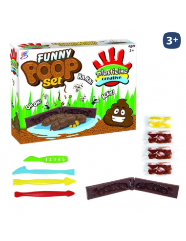 Set de pâte à modeler créatif "Funny Poop Set" - Plaisir et rire garantis