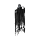 Calavera Colgante Negra con Capucha y Luz – 100 cm