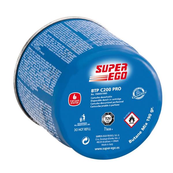 Cartucho de Gas Super Ego BTP C200 PRO – 190 g