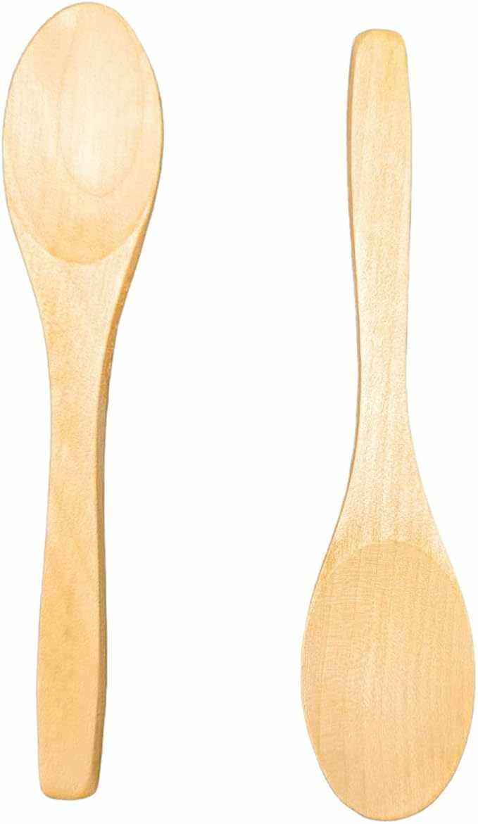 Cucharas de Madera Natural - Set de 2 Piezas - Bubaa