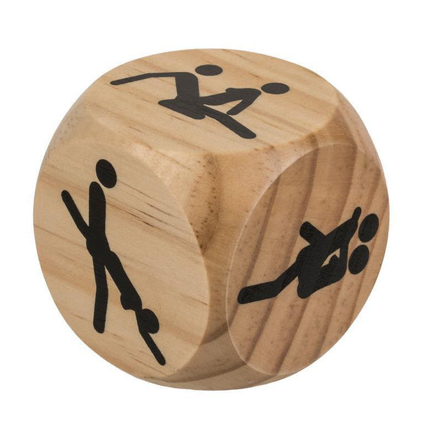 Dado Erótico Kamasutra de Madera Out Of The Blue (6x6 cm)