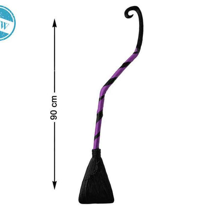 Escoba de Bruja con Diseño Torcido (90 cm) - Bubaa
