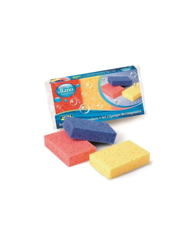 Sets de Esponjas de Baño Multifuncionales - Rectangulares y Ovaladas