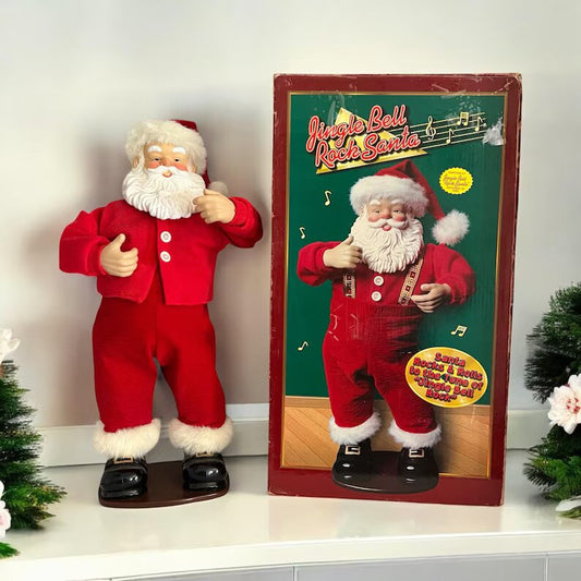 Père Noël musical et danseur "Jingle Bell Rock" (figurine animée)