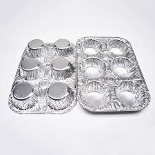 Lot de 4 moules à cupcakes et muffins en aluminium – Plateau jetable pour une cuisson parfaite