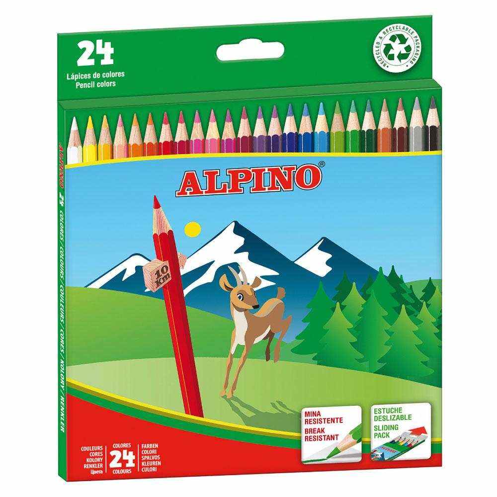 Lápices Alpino 12 - 24 Colores - Bubaa