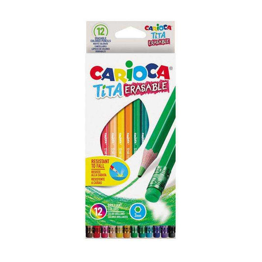 Lápices de Colores Carioca Tita Erasable - Bubaa