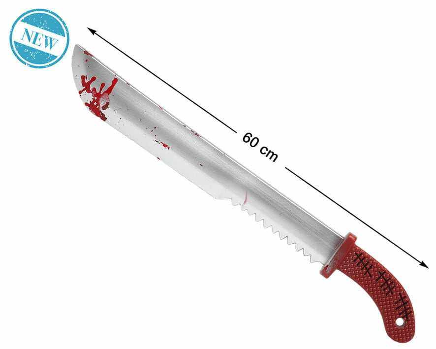 Machete Sangriento de Halloween (60 cm) - Bubaa