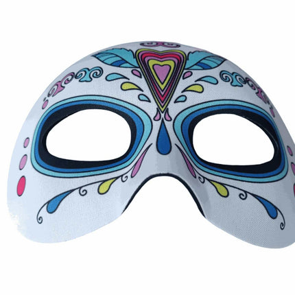 Máscara de Halloween – Diseño de Calavera Decorada - Bubaa
