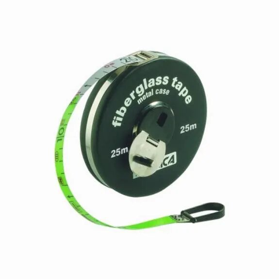 Cinta Métrica De Fibra De Vidrio De 25 Metros - Estuche Metálico Resistente