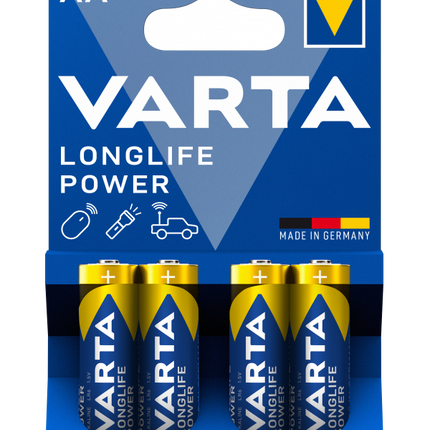 Varta Longlife Power AA – Pack 4 Pilas