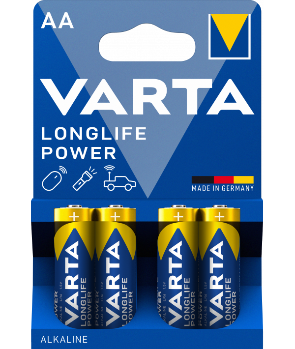 Varta Longlife Power AA – Pack 4 Pilas