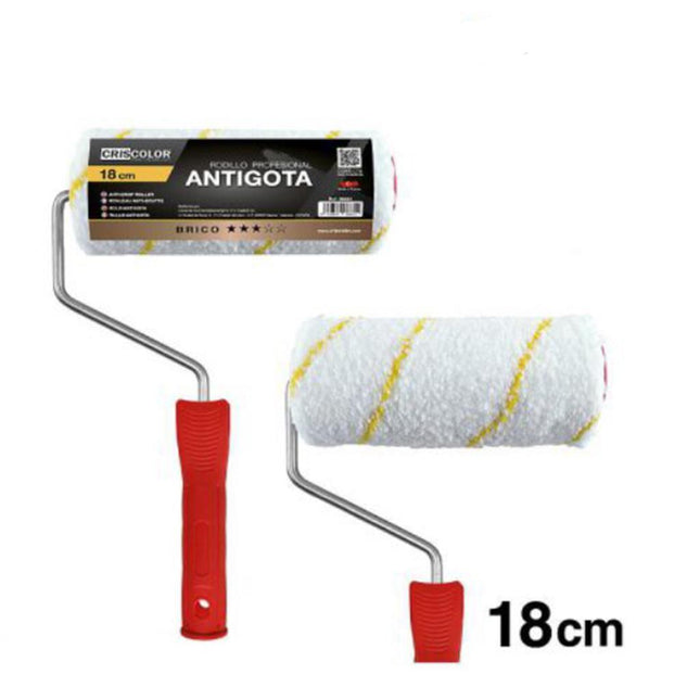 Rodillo Profesional Antigota Criscolor – 18 cm