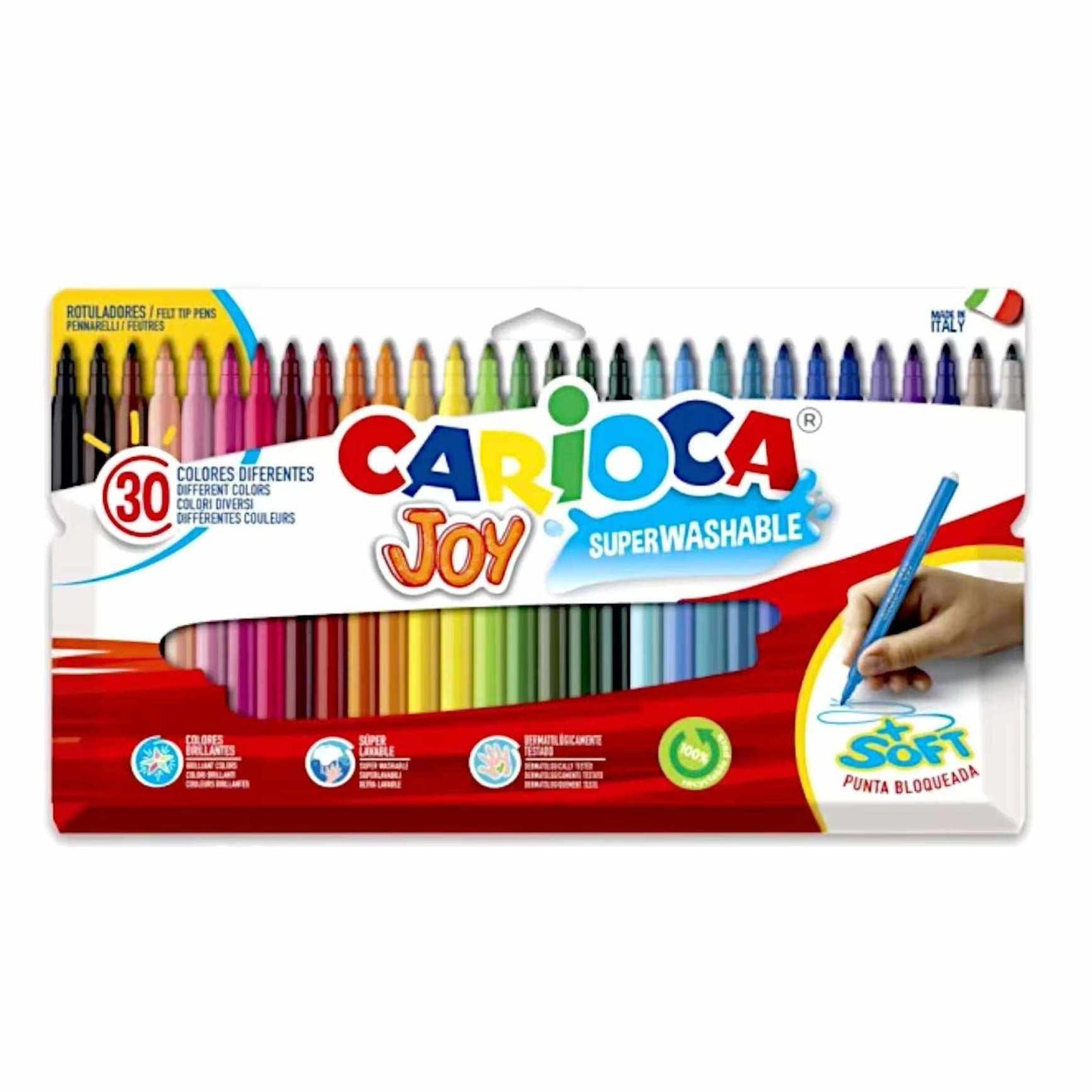 Rotuladores Carioca Joy Superwashable 12 - 30 Colores - Bubaa