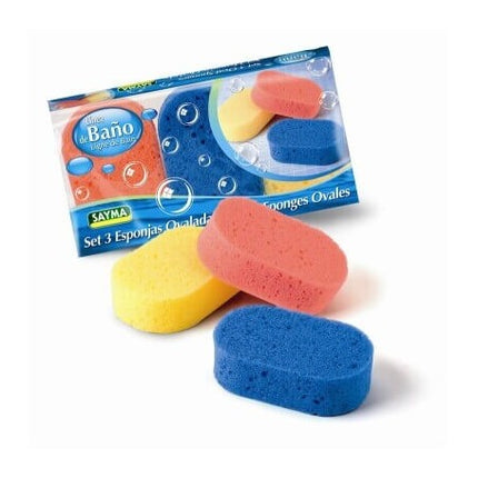 Sets de Esponjas de Baño Multifuncionales - Rectangulares y Ovaladas