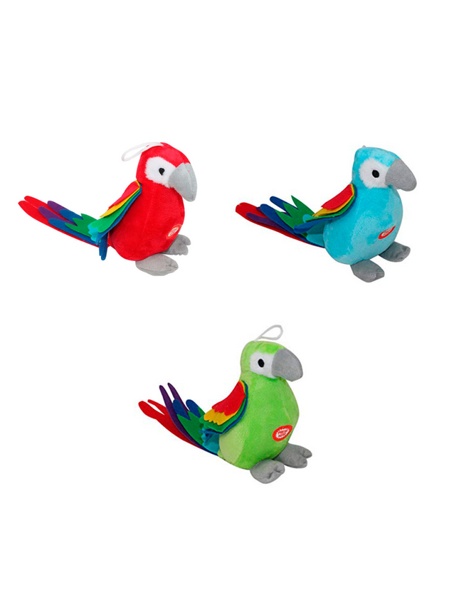 Jouets en peluche perroquet avec son - Couleurs vives et doux au toucher