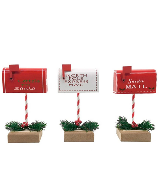 Boîtes aux lettres de Noël décoratives - Lettres au Père Noël et au Pôle Nord