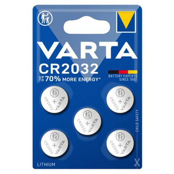 Pilas Varta CR2032 Litio – Pack 5 Unidades